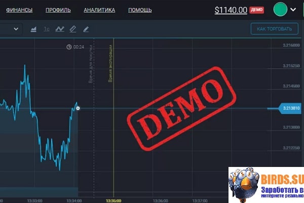 Демо счет на бирже без регистрации на андроид